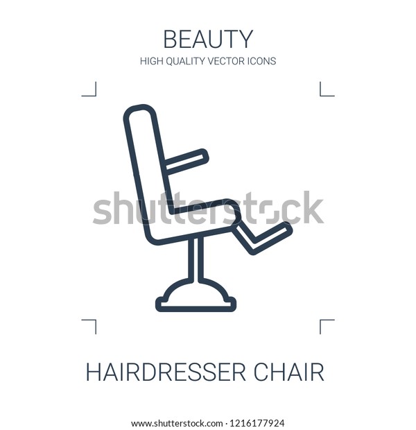 Hairdresser Chair Icon High Quality Line Stock Vector Royalty