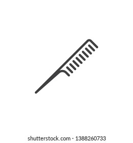 Hairdresser comb line icon. linear style sign for mobile concept and web design. Barber Comb outline vector icon. Symbol, logo illustration. Pixel perfect vector graphics