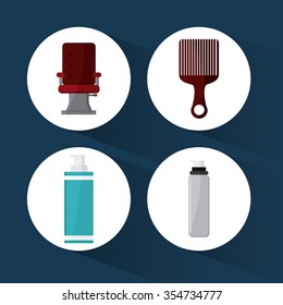 Hairdresser concept with salon  icons design, vector illustration 10 eps graphic.