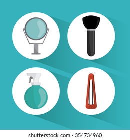 Hairdresser concept with salon  icons design, vector illustration 10 eps graphic.