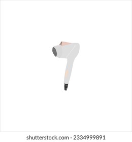 Hairdresser details in linear style on white new model 2023 for eps 10