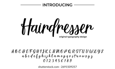 Hairdresser - Elegant Script Font for Smooth Handwritten Design and Creative Typography