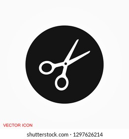 Hairdresser icon logo, illustration, vector sign symbol for design