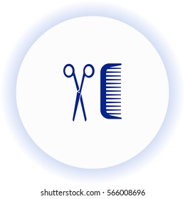 Hairdresser  icon. Vector design.