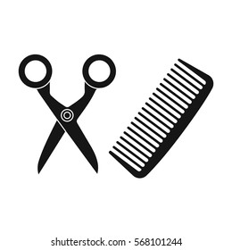 Hairdresser icon of vector illustration for web and mobile