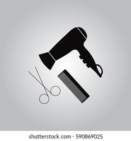 Hairdresser icons.