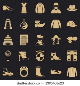 Hairdresser icons set. Simple set of 25 hairdresser vector icons for web for any design