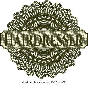Hairdresser linear rosette