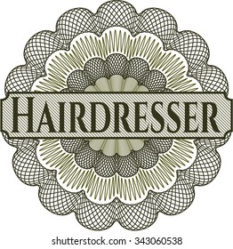 Hairdresser money style rosette