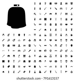 Hairdresser peignoir icon illustration isolated vector sign symbol. editable barber icons vector set.
