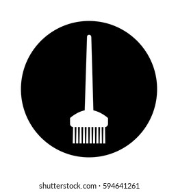 hairdresser rake comb isolated icon