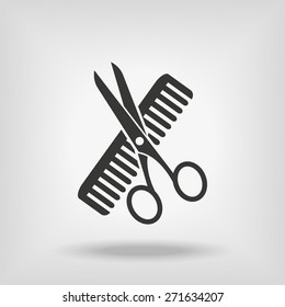 Hairdresser Scissors And Comb