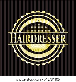 Hairdresser shiny emblem