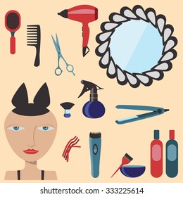 hairdresser vector