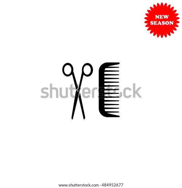 Hairdresser Vector Icon Isolated On White Stock Vector Royalty