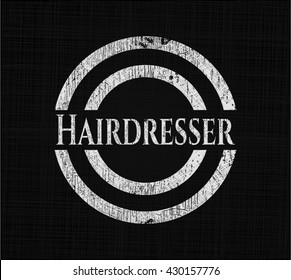 Hairdresser written on a chalkboard