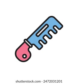 Hairdressing Comb Icon Vector Illustration