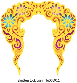 hairdressing frame blond