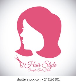hairdressing icon design, vector illustration eps10 graphic 