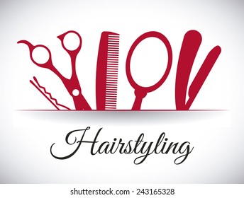 hairdressing icon design, vector illustration eps10 graphic 