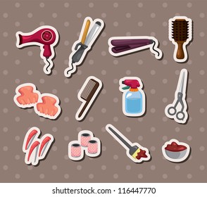 hairdressing KIT stickers