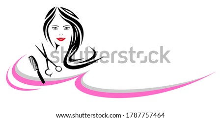 Hairdressing logo in vector quality.