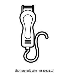 Hairdressing machine isolated icon