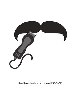 Hairdressing machine with mustache