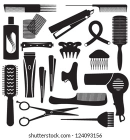 Hairdressing related symbols 3