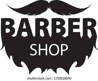Hairdressing saloon icon with barber pole