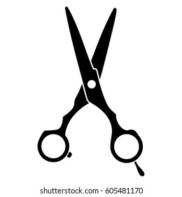 Hairdressing scissors vector icon