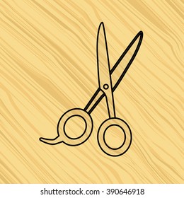 hairdressing shop icon design 