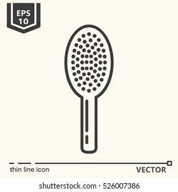 Hairdressing tools. Icons series. Comb Isolated object EPS 10