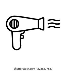 Hairdrier Icon Logo Design Vector Template Illustration Sign And Symbol Pixels Perfect