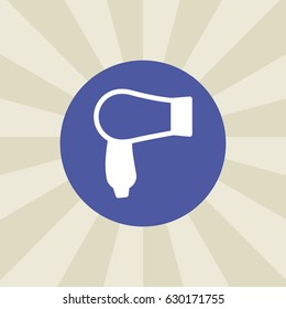 hair-drier icon. sign design. background