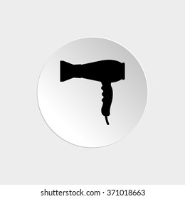 Hairdryer  - black vector icon