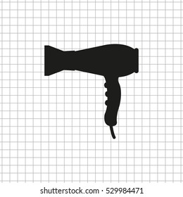 Hairdryer -  Black Vector Icon