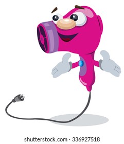 hairdryer cartoon