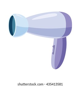 Hairdryer icon in cartoon style