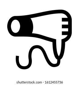 hairdryer icon isolated sign symbol vector illustration - high quality black style vector icons
