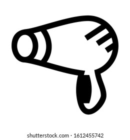 hairdryer icon isolated sign symbol vector illustration - high quality black style vector icons
