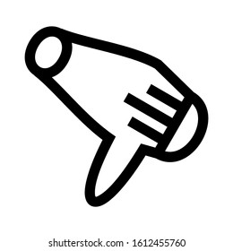 hairdryer icon isolated sign symbol vector illustration - high quality black style vector icons
