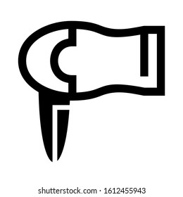 hairdryer icon isolated sign symbol vector illustration - high quality black style vector icons
