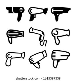 hairdryer icon isolated sign symbol vector illustration - Collection of high quality black style vector icons
