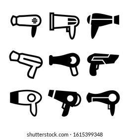 hairdryer icon isolated sign symbol vector illustration - Collection of high quality black style vector icons
