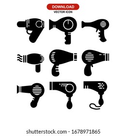 hairdryer icon or logo isolated sign symbol vector illustration - Collection of high quality black style vector icons

