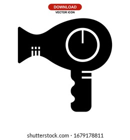 hairdryer icon or logo isolated sign symbol vector illustration - high quality black style vector icons
