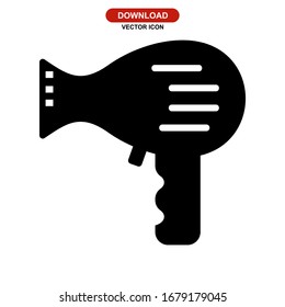 hairdryer icon or logo isolated sign symbol vector illustration - high quality black style vector icons
