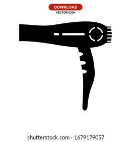 hairdryer icon or logo isolated sign symbol vector illustration - high quality black style vector icons
