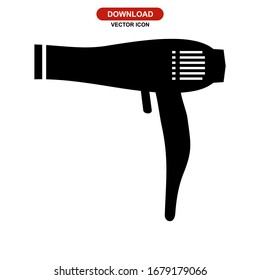 hairdryer icon or logo isolated sign symbol vector illustration - high quality black style vector icons
